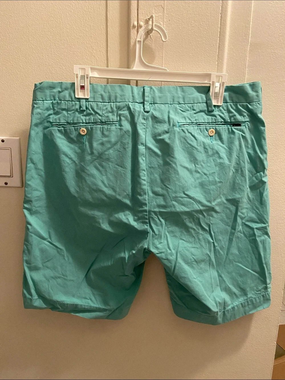 Polo by Ralph Lauren Teal Flat-Front Men's Shorts